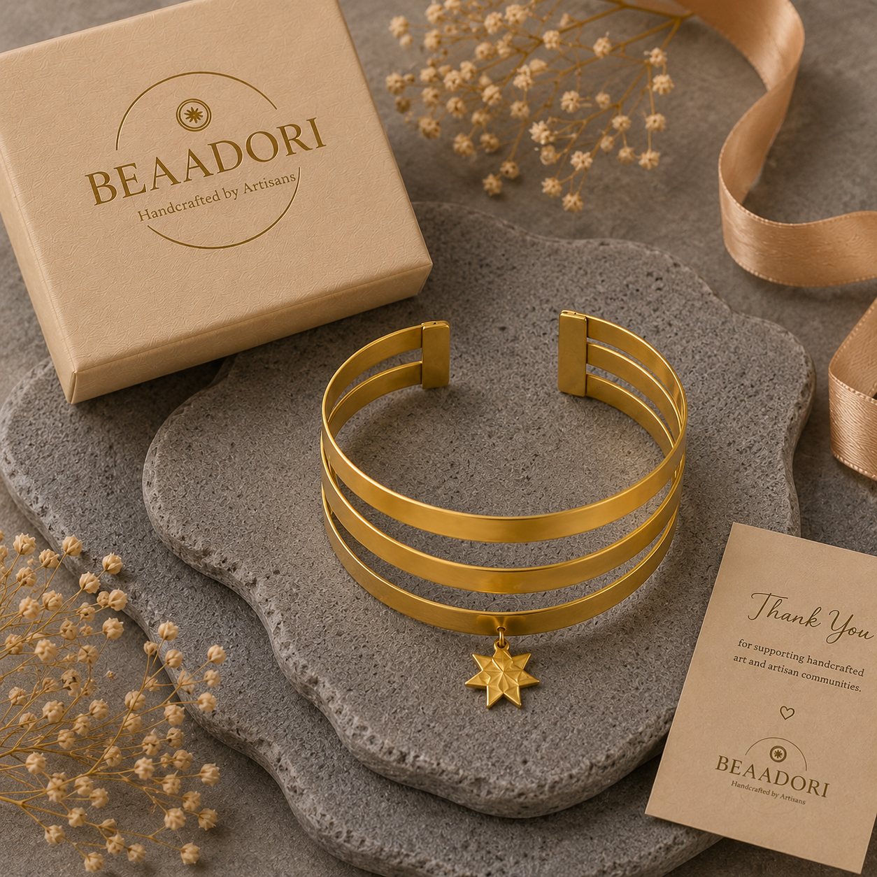 Astra Brass Cuff