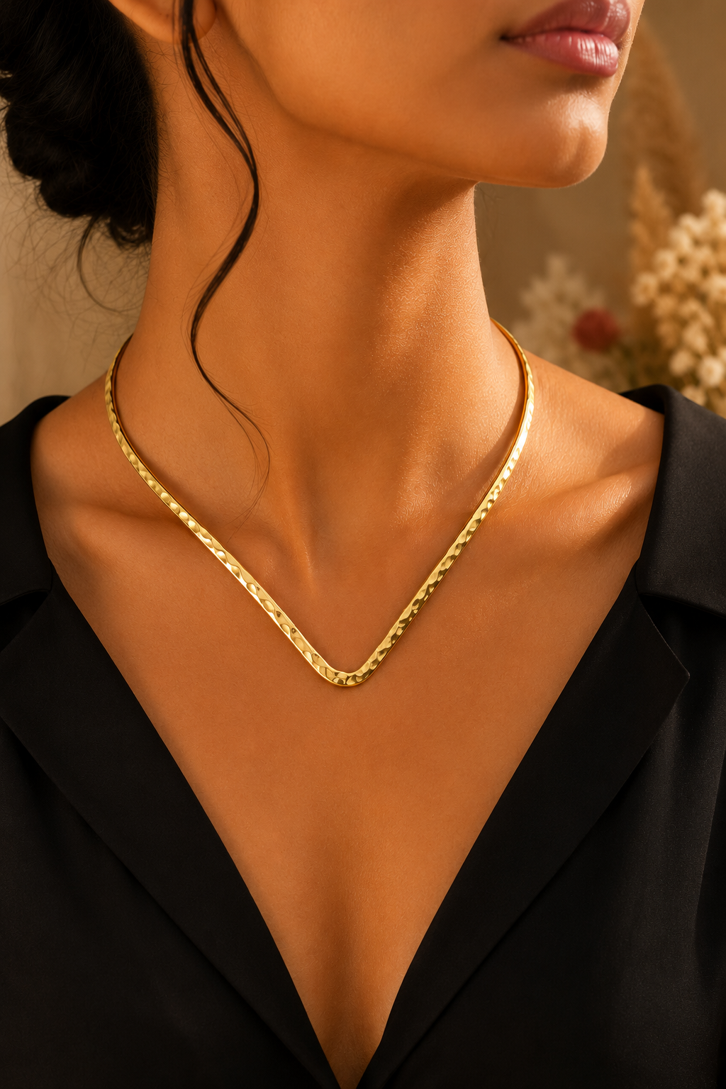 Aurelia V Brass Choker
