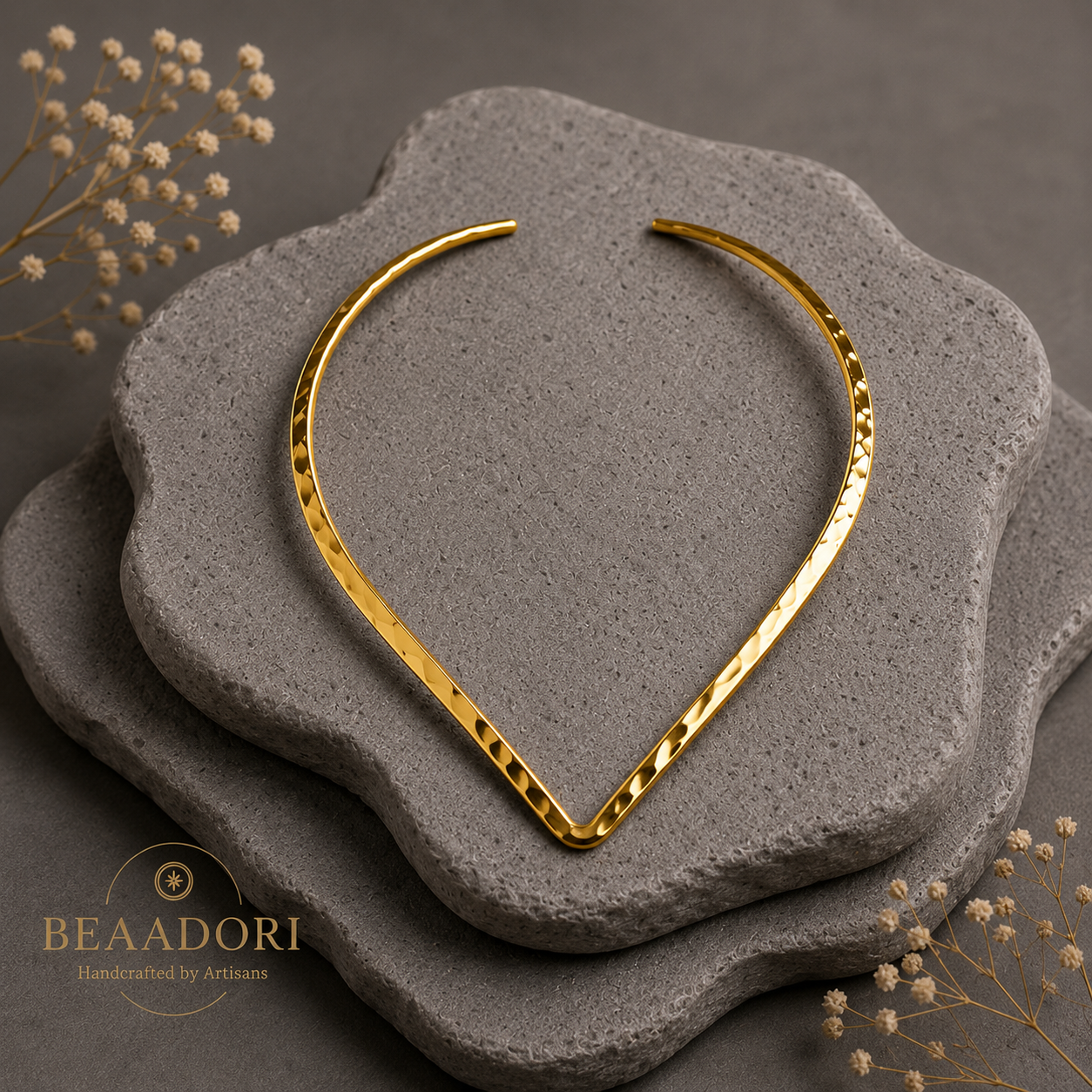 Aurelia V Brass Choker
